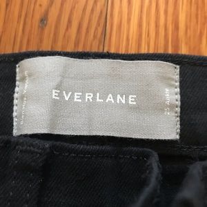 High waist black everlane ankle jeans size 25